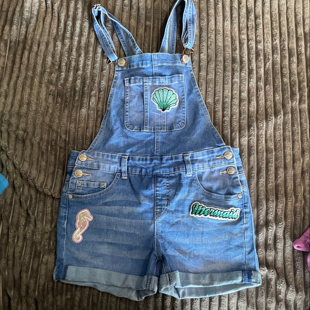 Justice Mermaid Jean Shortalls Overalls